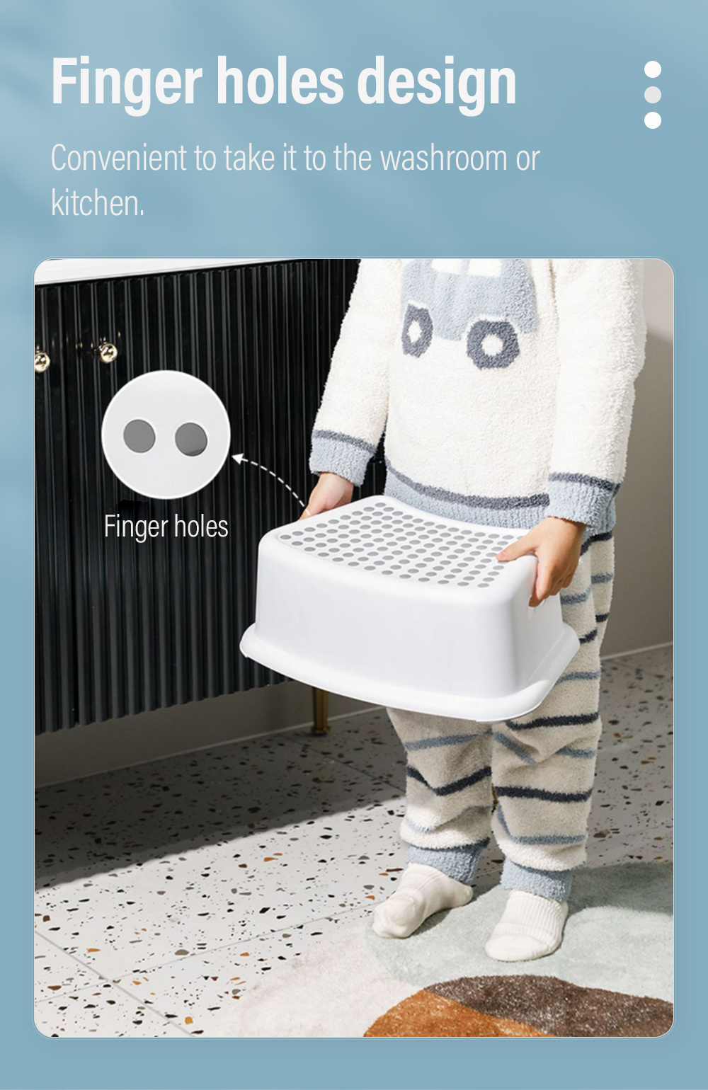 Kids Stepping Stool Durable Non-Slip-5